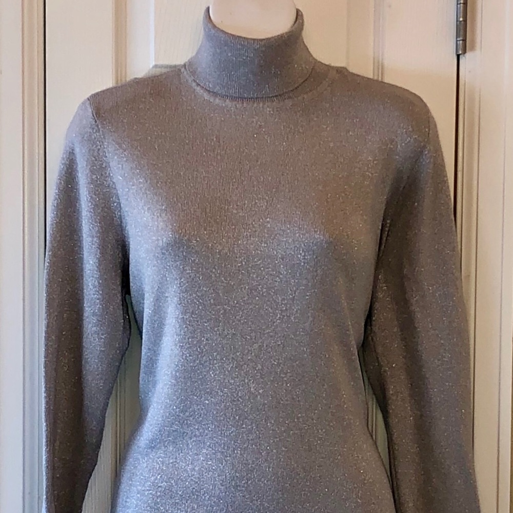 SILVER TURTLENECK